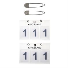 Startnummers Kingsland 2-Pack Wit