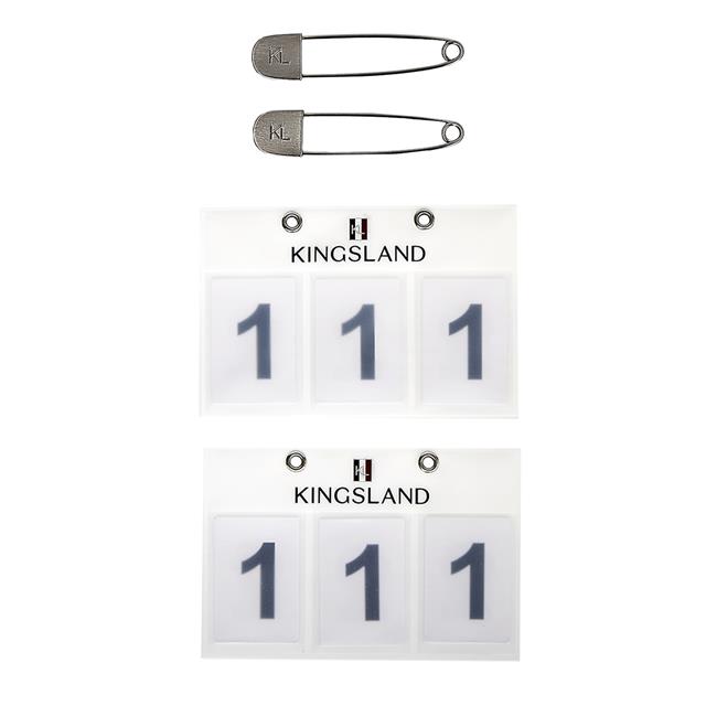 Startnummers Kingsland 2-Pack Wit