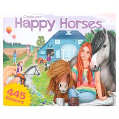 Stickerboek Create Your Happy Horse Multicolor