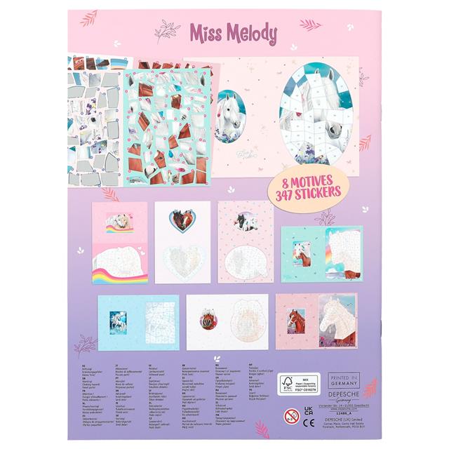 Stickerboek Miss Melody Nummer Stickers 