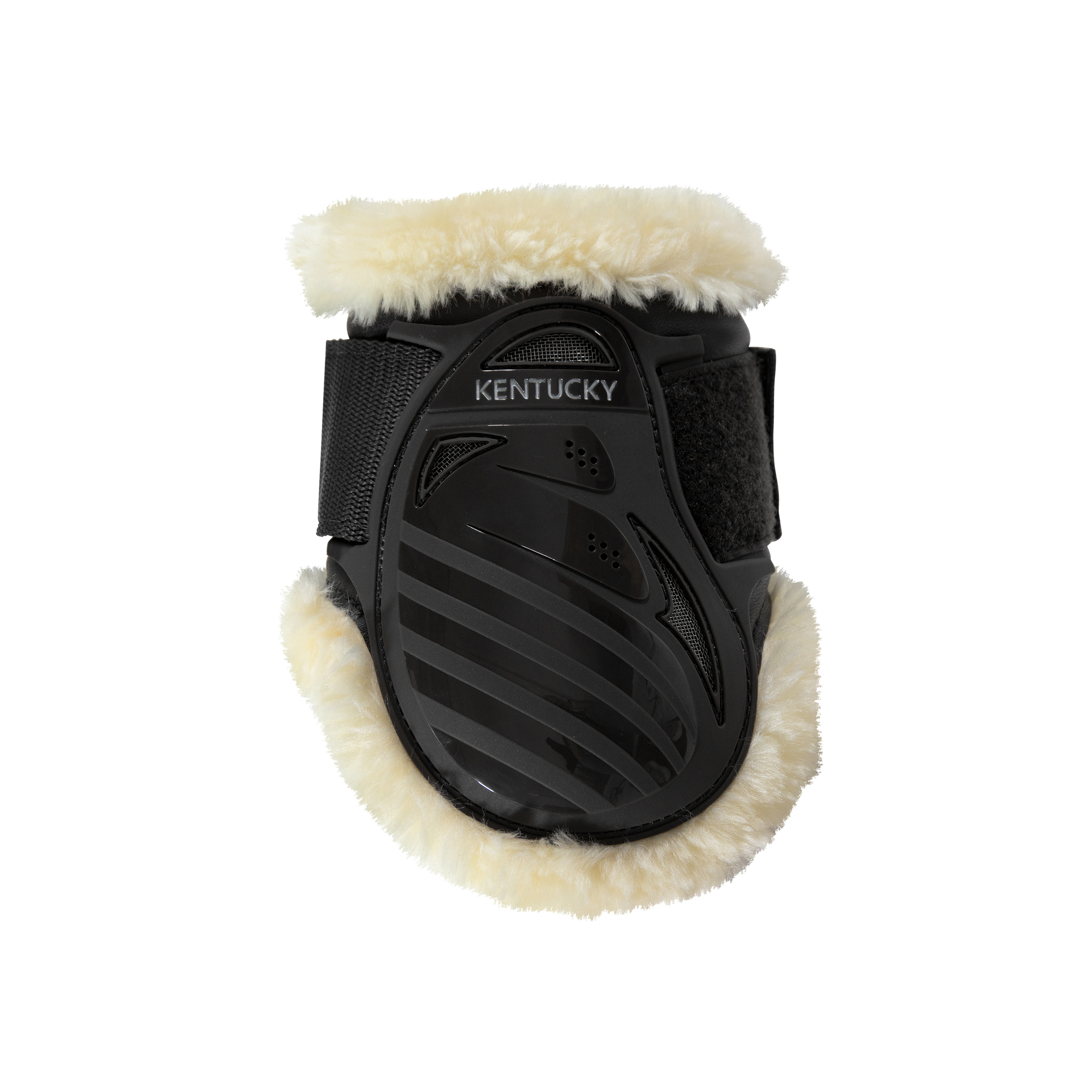 Kentucky Vegan Sheepskin Young Horse Fetlock Boots - Black - Maat S