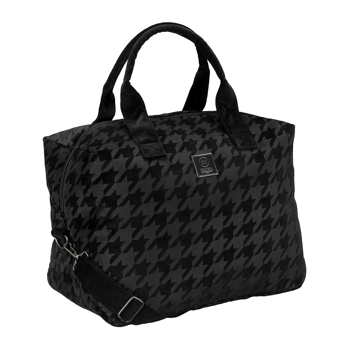 Tas Eskadron Essence Velvet Stamp Zwart in zwart