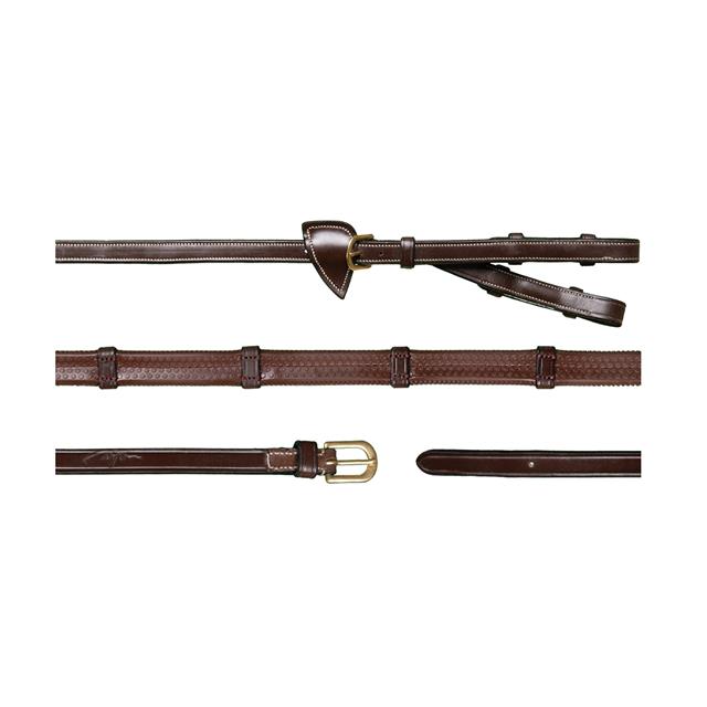 Teugels D Collection by Dy'on Pelham 1/2 Rubber Met Stops Bruin