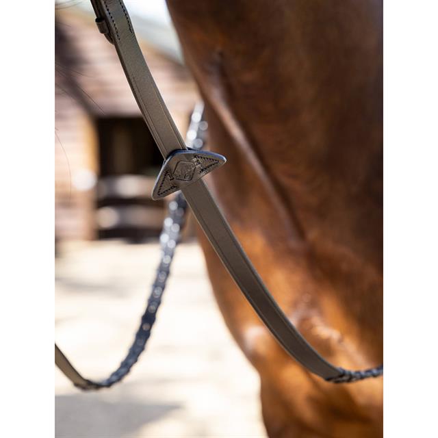 Teugels LeMieux Leather Laced Zwart-zilver