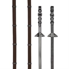 Teugels LeMieux Webbed Continental Bruin-zilver