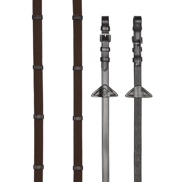 Teugels LeMieux Webbed Continental Bruin-zilver