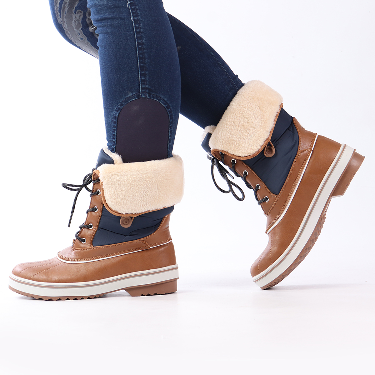 Winterlaars Glaslynn - Navy/cognac - 37