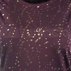 Top La Valencio LVTears Print Donkerpaars