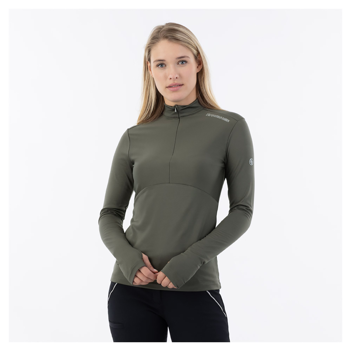 BR Half Zip-up Pullover Dewie - Beluga - Maat M