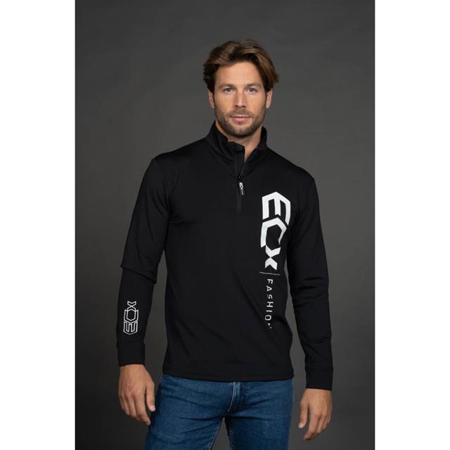 Trainingsshirt ECx Sports Zipper Men Zwart