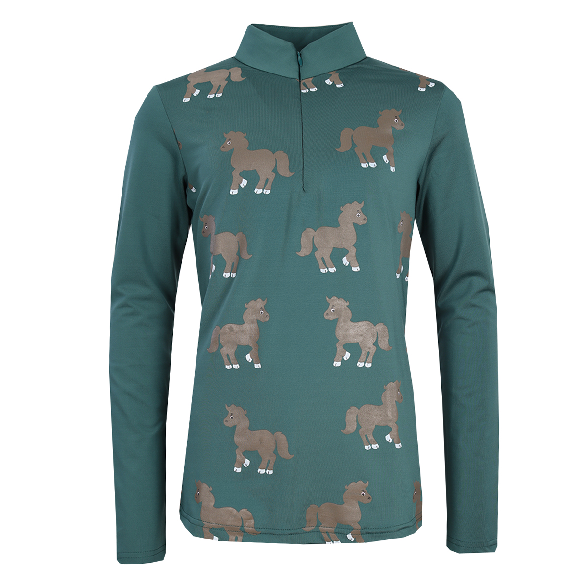 Epplejeck Trainingsshirt Horses Kids Turquoise - Turquoise - 152