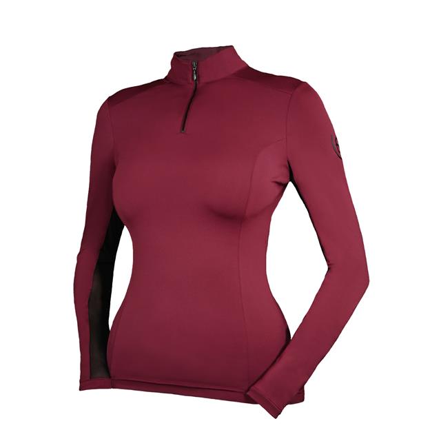 Trainingsshirt Equestrian Stockholm Air Breeze Bordeaux Donkerrood