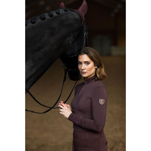 Trainingsshirt Equestrian Stockholm Air Breeze Endless Glow Bruin