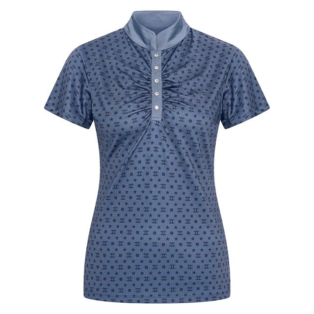 Trainingsshirt Imperial Riding IRHRoxy All Over Print Middenblauw-donkerblauw