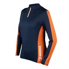 Trainingsshirt KNHS Eventing Uni Donkerblauw-oranje