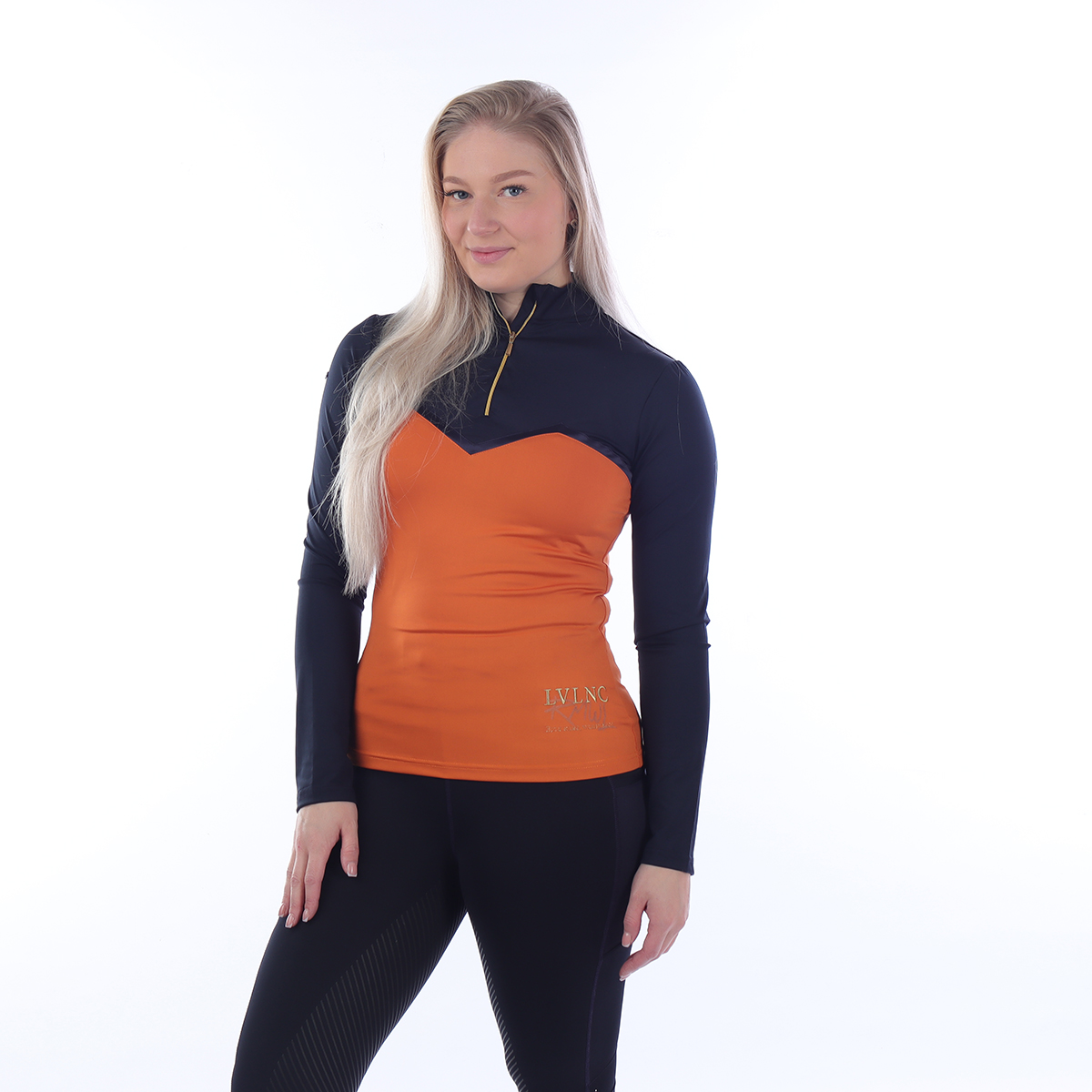 Trainingsshirt La Valencio Lvscarlett Donkerblauw-oranje, L in donkerblauw/oranje