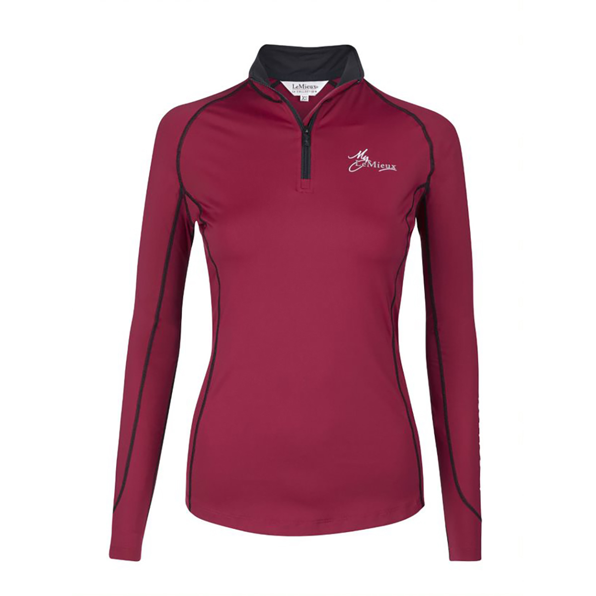 Trainingsshirt Lemieux Climate Layer Donkerrood, XXS in donkerrood