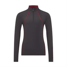Trainingsshirt LeMieux Young Rider Base Layer Kids Donkergrijs