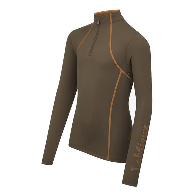 Trainingsshirt LeMieux Young Rider Base Layer Kids Groen