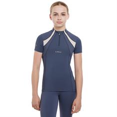 Trainingsshirt LeMieux Young Rider Mia Mesh Kids Donkerblauw