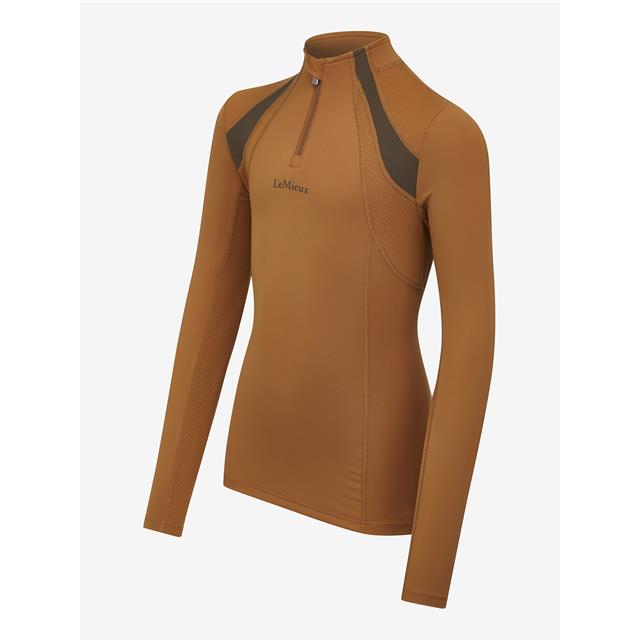 Trainingsshirt LeMieux Young Rider Mia Mesh Kids Lichtbruin
