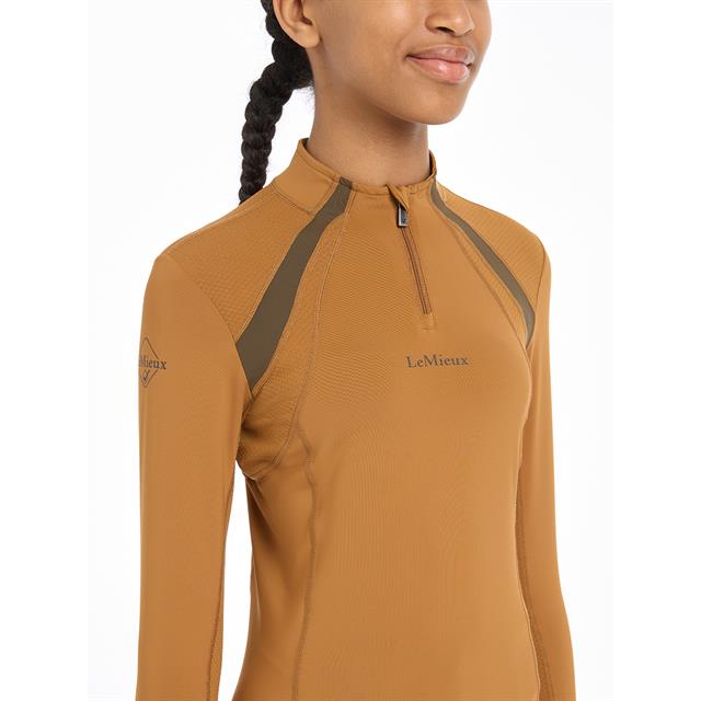 Trainingsshirt LeMieux Young Rider Mia Mesh Kids Lichtbruin