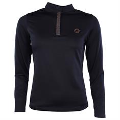 Trainingsshirt Montar Briella Rosegold Crystals Donkerblauw