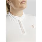 Trainingsshirt Montar Briella Rosegold Crystals Wit