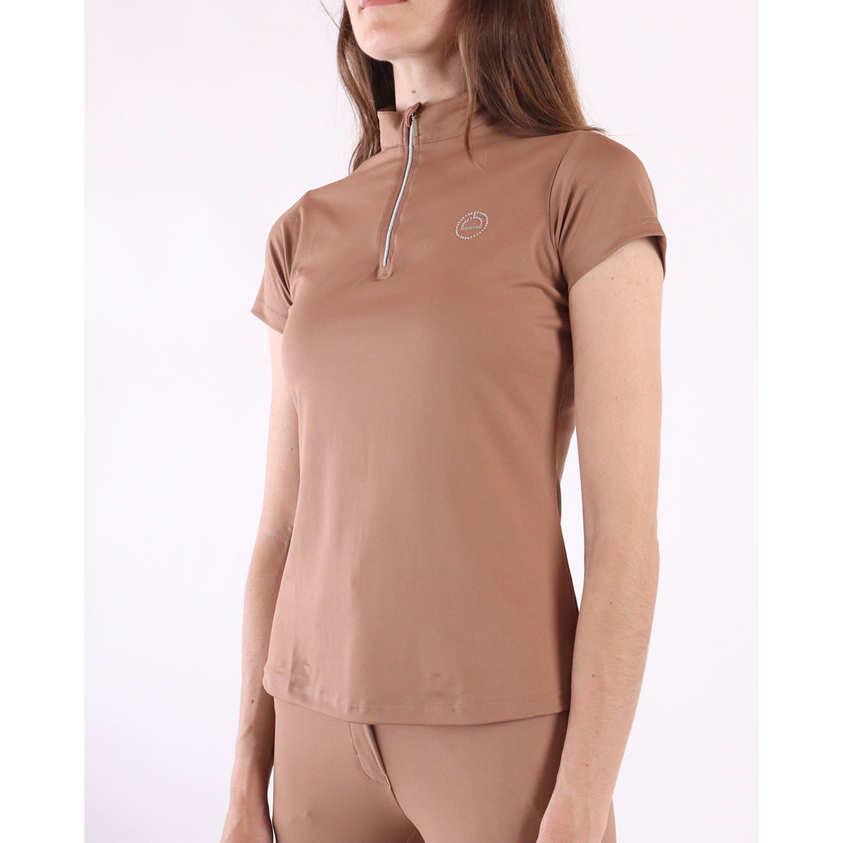 Trainingsshirt Montar Everly Bruin, S in bruin