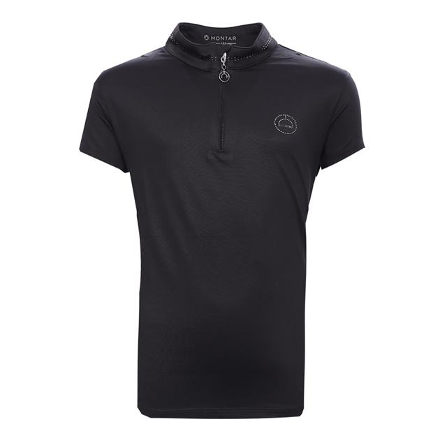 Trainingsshirt Montar MOBlair Gun Metal Kids Zwart