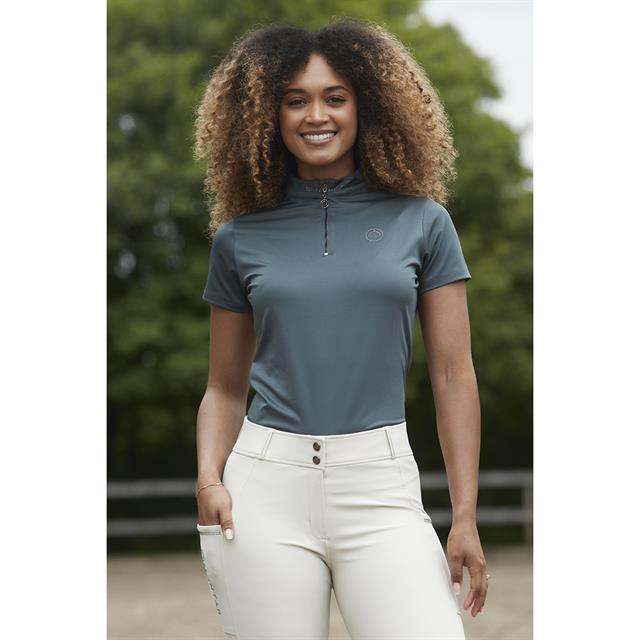 Trainingsshirt Montar MOBlair Gun Metal Middenblauw
