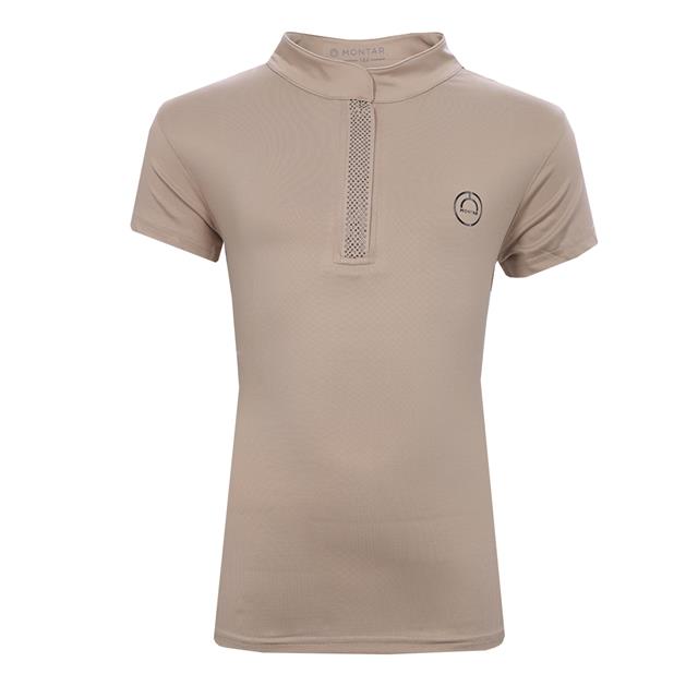 Trainingsshirt Montar MObriella Gun Metal Kids Beige
