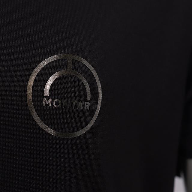 Trainingsshirt Montar MObriella Gun Metal Kids Zwart