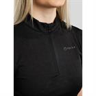 Trainingsshirt Montar MOCilia Refined Jacquard Zwart