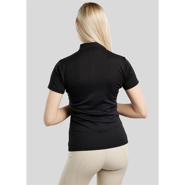 Trainingsshirt Montar MOCilia Refined Jacquard Zwart
