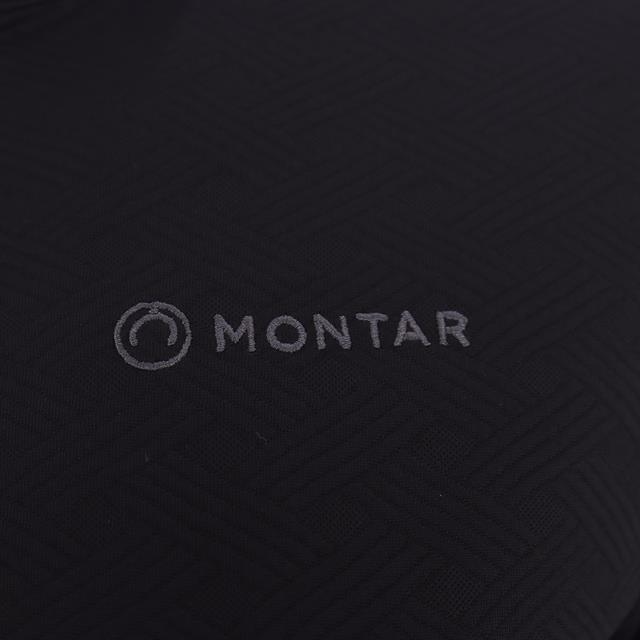 Trainingsshirt Montar MOCilia Refined Jacquard Zwart