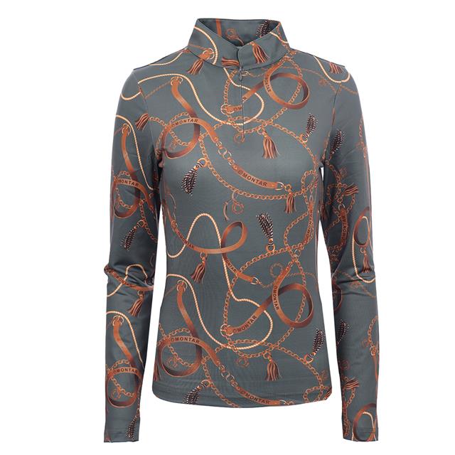 Trainingsshirt Montar MOHailey Bridle Print Groen