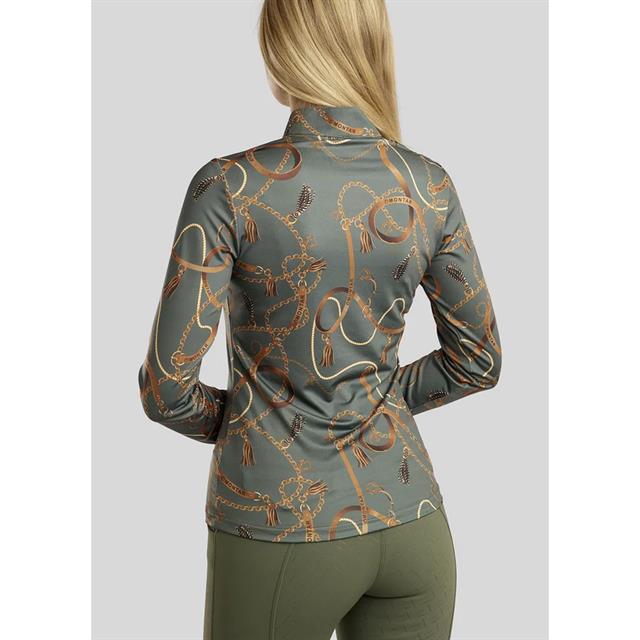 Trainingsshirt Montar MOHailey Bridle Print Groen