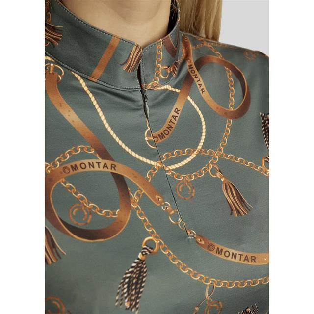 Trainingsshirt Montar MOHailey Bridle Print Groen