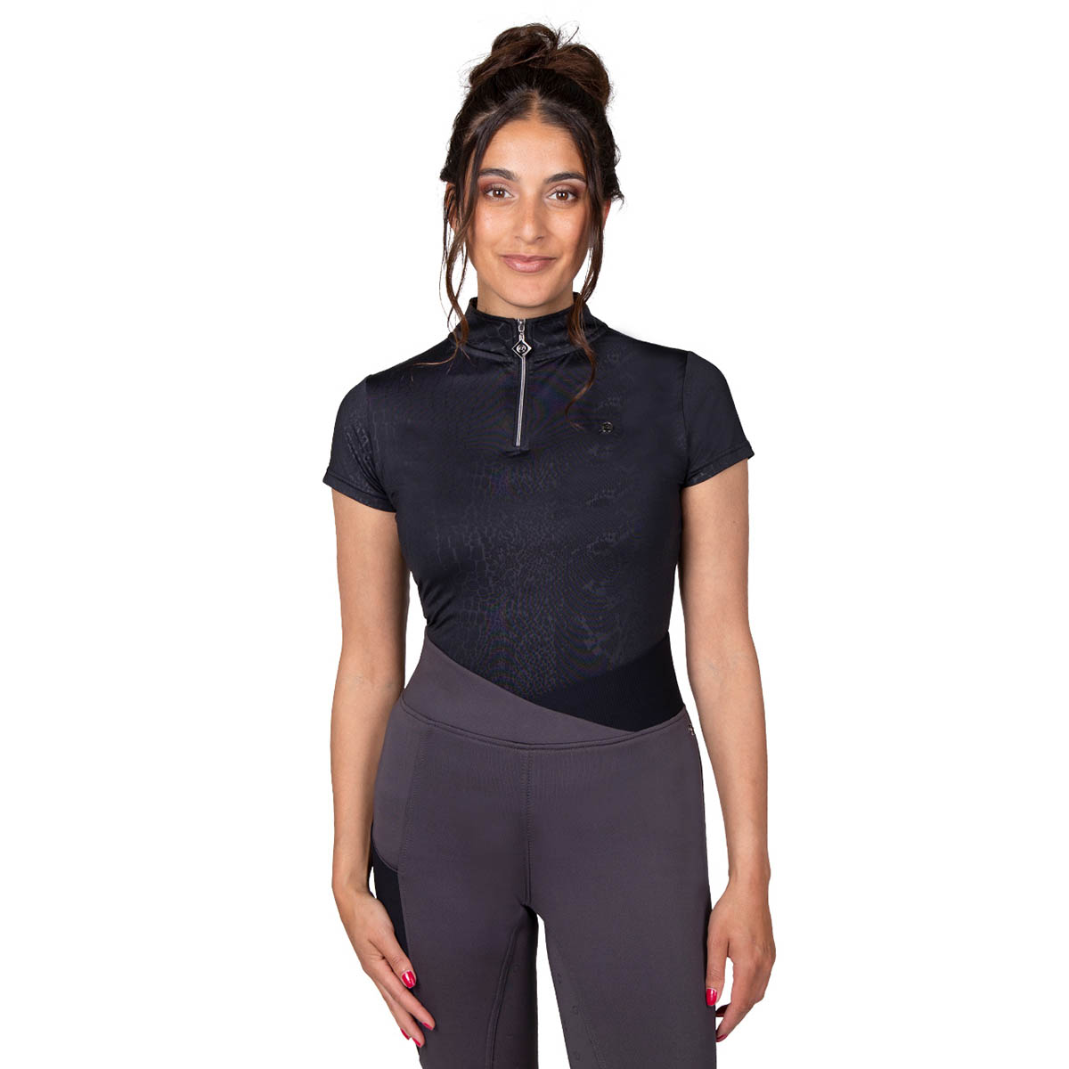 Trainingsshirt Qhp Djune Zwart, 42 in zwart