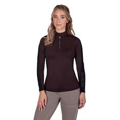 Trainingsshirt QHP Julin Thermo Donkerbruin