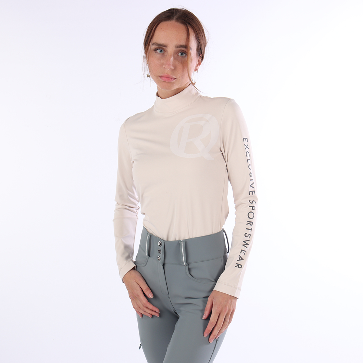 Trainingsshirt Quur Qflo Lichtbruin, XXS in lichtbruin