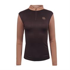 Trainingsshirt Rebel By Montar Block Colored Bruin-lichtbruin