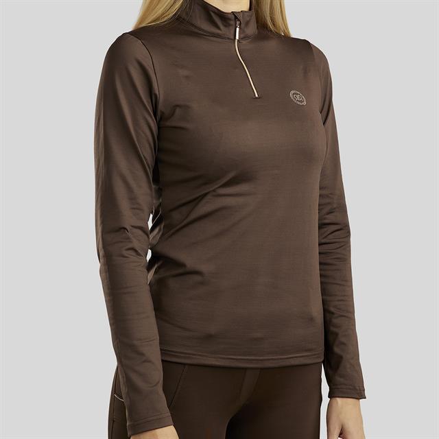 Trainingsshirt Rebel By Montar Rosegold Crystals Bruin
