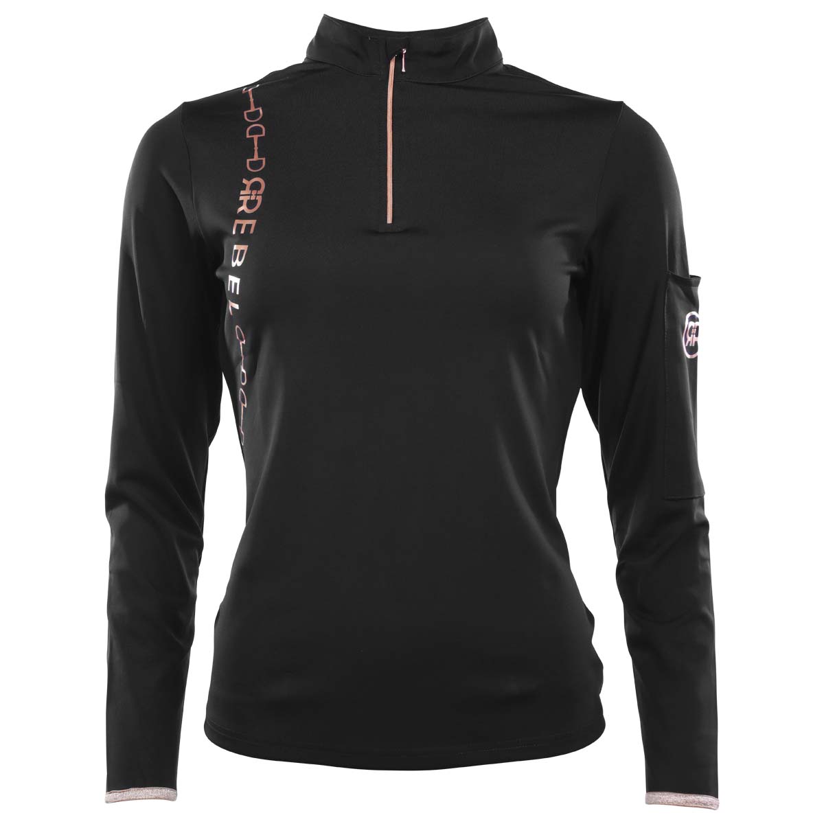 Trainingsshirt Rebel By Montar Zwart, XS in zwart