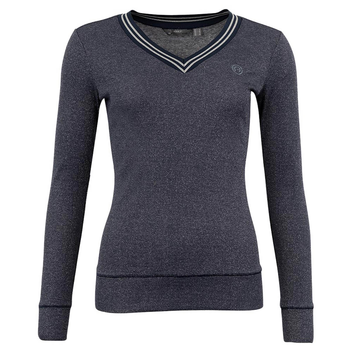 Trui Anky Glossy Donkerblauw, XXS in donkerblauw