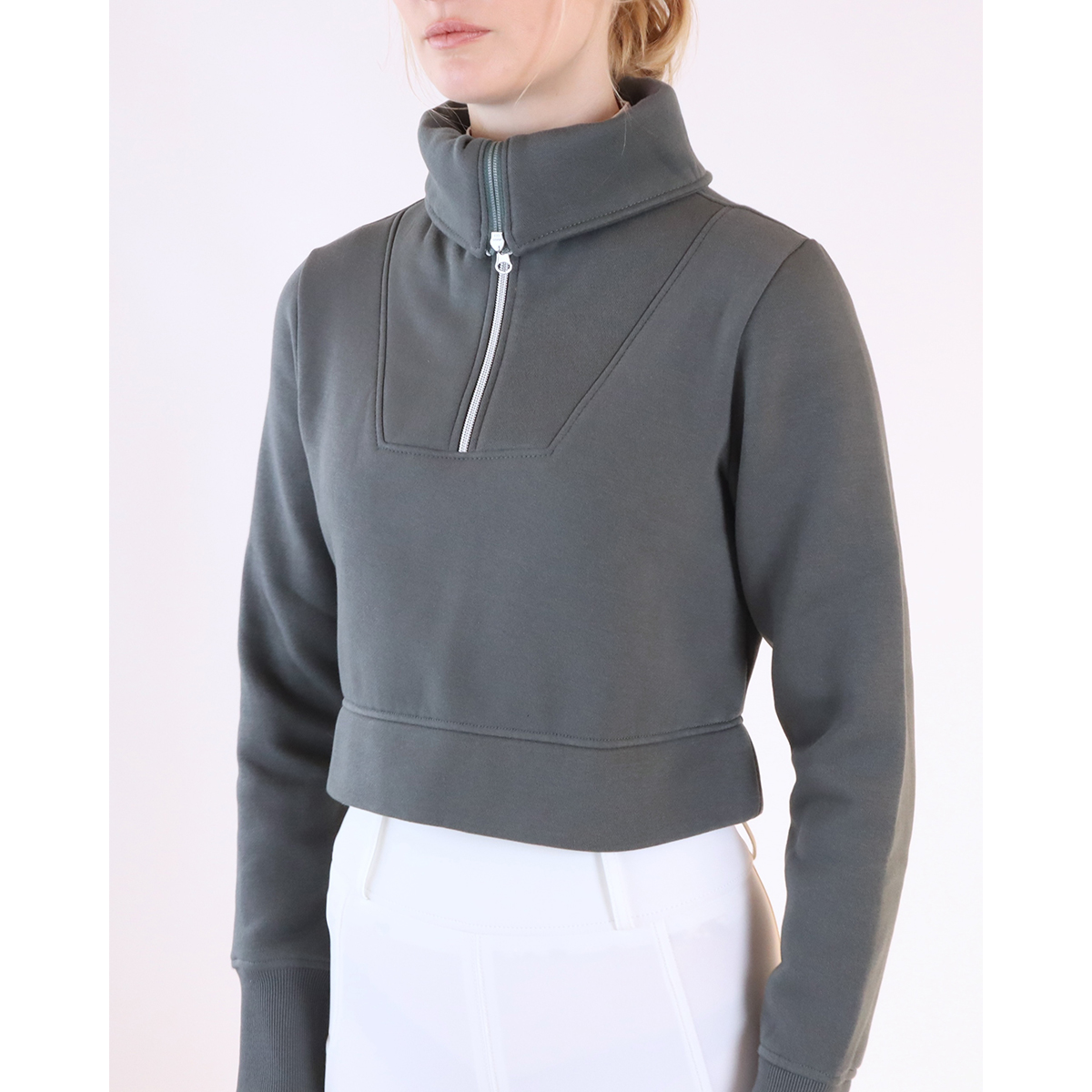 Trui Montar Mosimone Crop Turquoise, M in turquoise