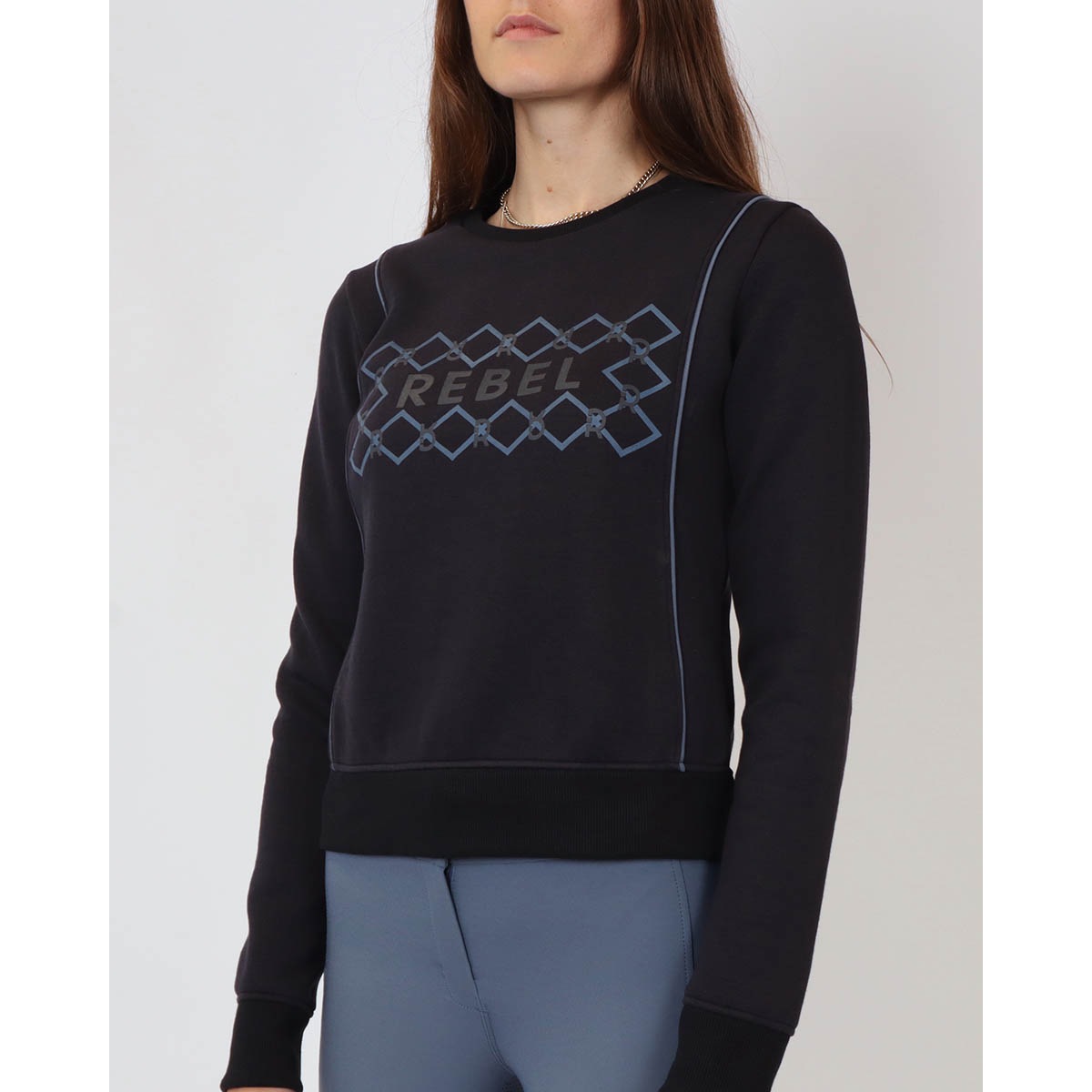 Trui Rebel By Montar Ao Printed Donkerblauw, M in donkerblauw