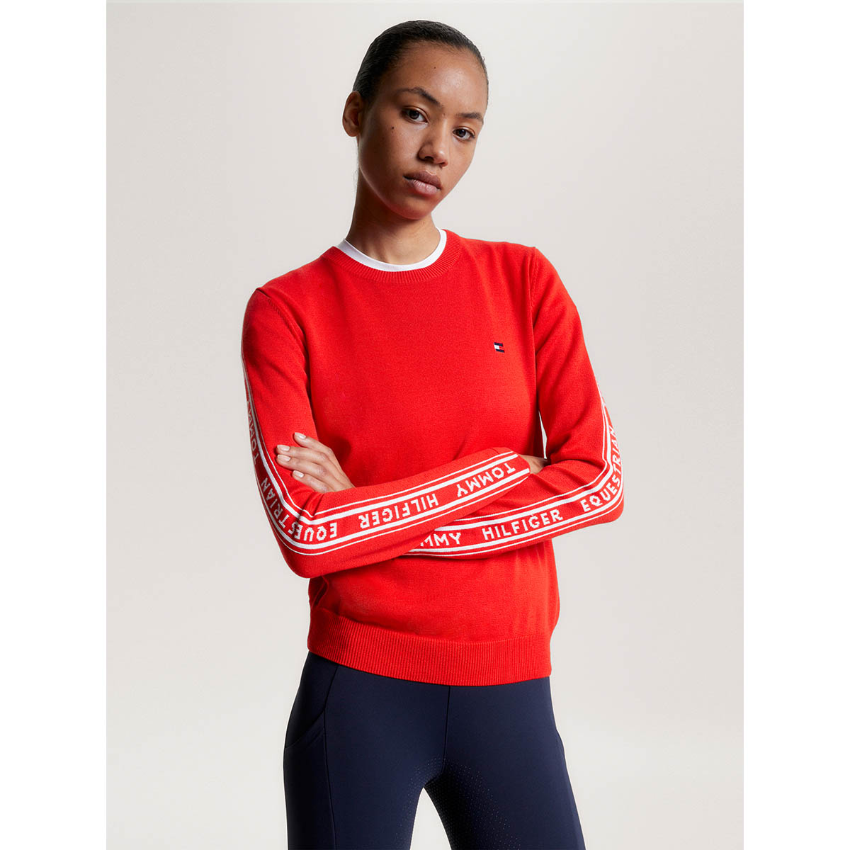 Trui Tommy Hilfiger Seattle Jacquard Rood, L in rood