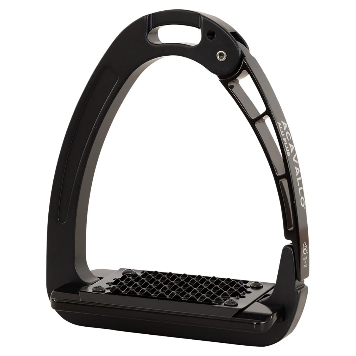 Acavallo Arena Aluplus Aluminium Safety Stirrup - Black - Maat One Size